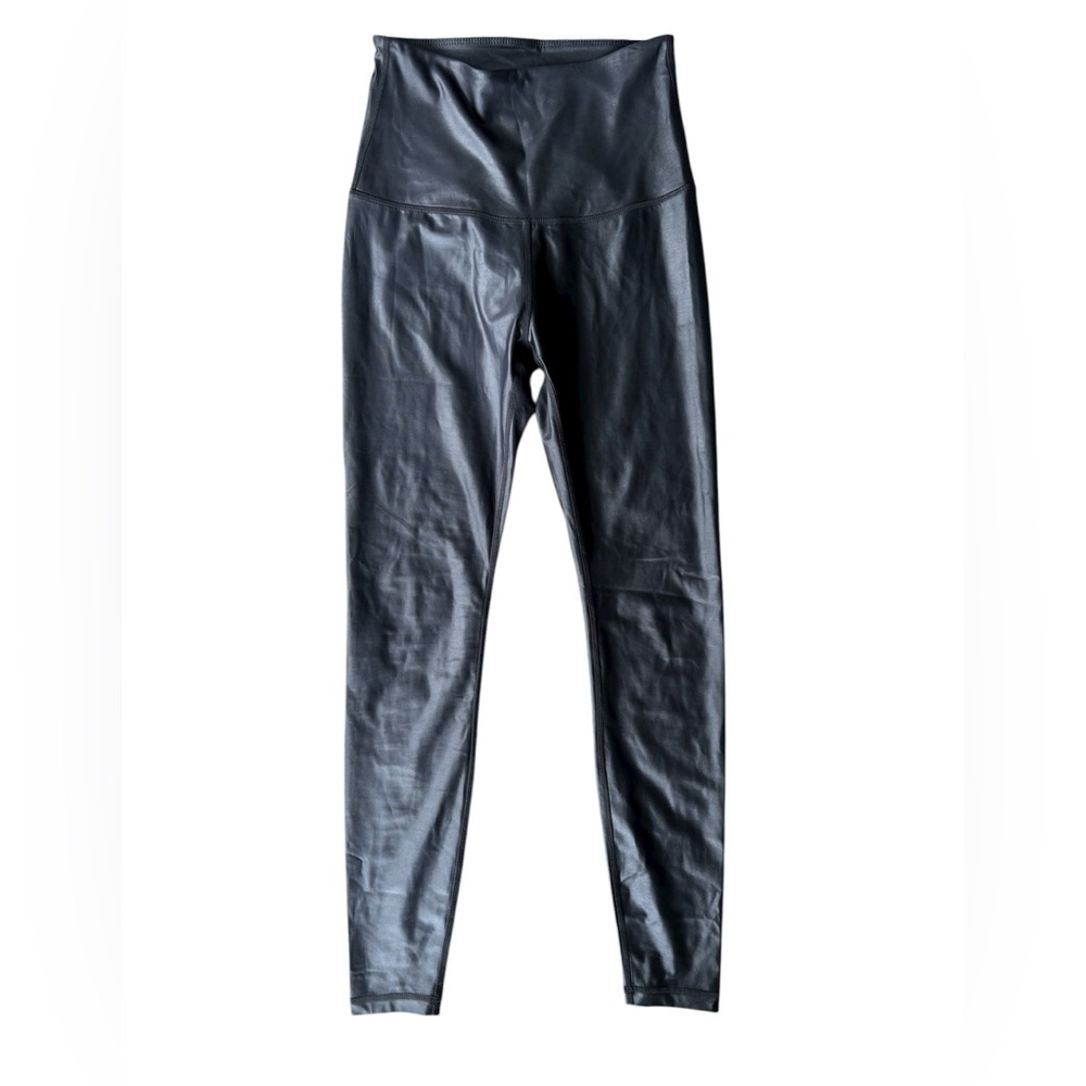 Nikki B Gray Black High Waist Shimmer Leggings Womens Medium